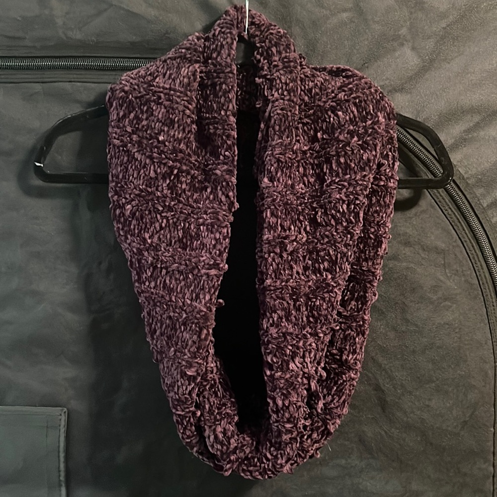 Purple Infinity Scarf.